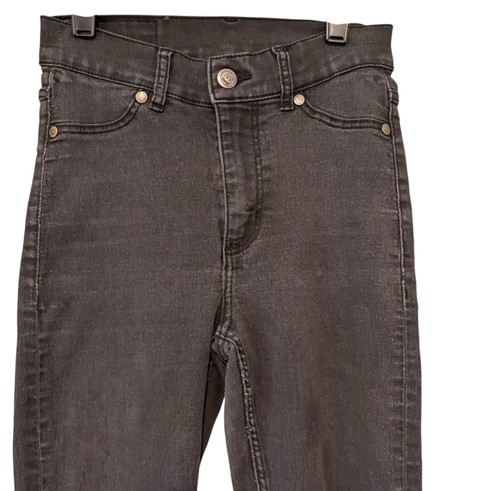 Cheap Monday High Spray Black Stone Skinny Jeans, Sz 24/25 - Picture 10 of 16